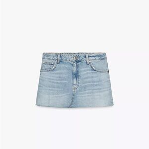 ZARA denim mini skirt